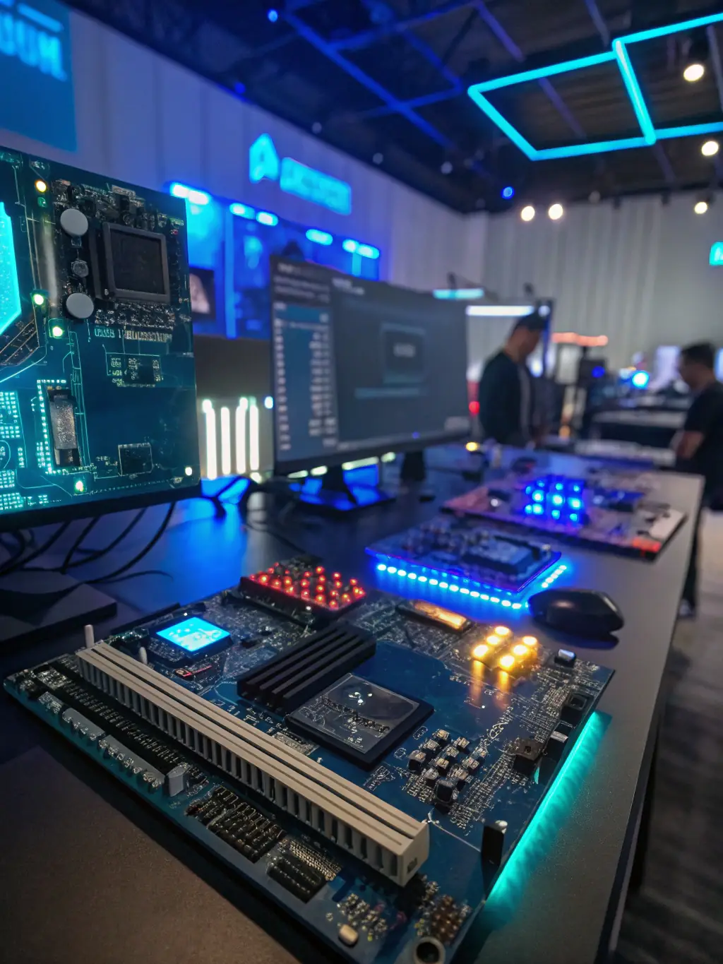 A technician diagnosing a PC issue with specialized diagnostic tools, highlighting the advanced troubleshooting capabilities of ML Solutions IT Services.